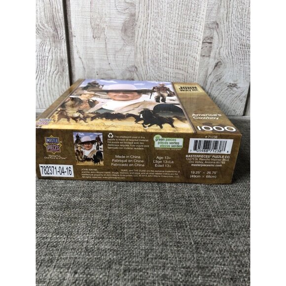 Masterpieces John Wayne Collection America's Cowboy Jigsaw Puzzle 1000 Pieces - Picture 3 of 4